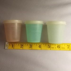 Vintage Tupperware Midgets - Set of 3 with Lids